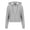 Heather Grey, variant on AWDis Just Hoods Womens Girlie Cropped Hoodie
