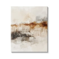 Stupell Industries Atmospheric Brown & Beige Abstract Painting Gallery Wrapped Canvas Print Wall Art, 24 x 30