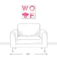 thumbnail image 3 of Creative Products Woof Distressed Pink 16 x 16 Canvas Wall Art, 3 of 5