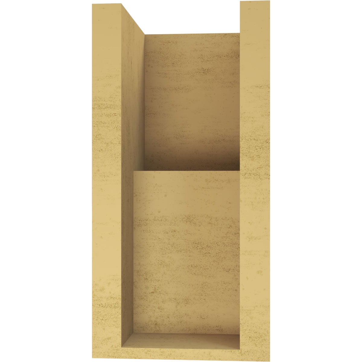 6"W x 6"D x 12"H Wide Chapel Hill Rough Cedar Woodgrain TimberThane Corbel, Primed Tan