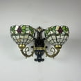 thumbnail image 4 of MyArtWe Vintage Wall Sconce 2 Heads Stained Glass Lamp Tiffany Style Wall Light, 4 of 5