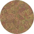 thumbnail image 1 of Ahgly Company Machine Washable Indoor Round Transitional Caramel Brown Area Rugs, 8' Round, 1 of 7