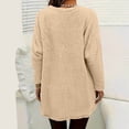 thumbnail image 6 of Casual Loose Tops Zaewscy Women's Fashion Solid Color Long Sleeve Winter Leisure Elegant Top Beige L, 6 of 6