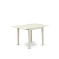 thumbnail image 2 of East West Furniture Norden Rectangular Wood Dining Table in Linen White, 2 of 5