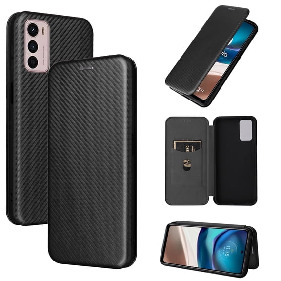 For Motorola Moto G42 Carbon Fiber Texture Leather Phone Case