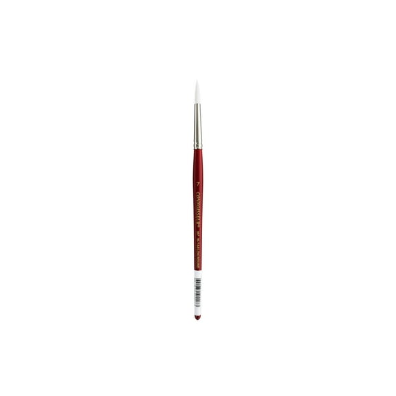 Connoisseur Brush White Taklon Short Round #7