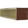 thumbnail image 4 of Ekena Millwork 4"H x 4"D x 84"W Knotty Pine Faux Wood Fireplace Mantel, Aged Pecan, 4 of 13