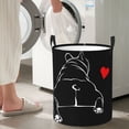 thumbnail image 5 of Daiia Animal Bulldog Round Laundry Basket with Handles Thickened Waterproof Circular hamper,Dirty Clothes Storage Basket for Bedroom,Bathroom,College Dorm-Small, 5 of 6