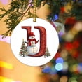 thumbnail image 3 of 2024 26 Letter Christmas Snowman Christmas Pendant - Acrylic Car Pendant Saint, 3 of 5