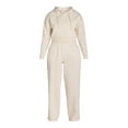 thumbnail image 3 of Liv & Lottie Juniors’ Cropped Hoodie and Wide Leg Pants Fleece Set, 2-Piece, Sizes S-XL, 3 of 4