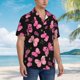 thumbnail image 3 of Balery Girl Butterfly Camisas hawaianas de manga corta para hombre, camisas playeras de corte holgado, camisas de vacaciones con botones,X-Large, 3 of 7