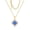 Blue, variant on Clover Necklace for Women Birthday Gifts Dainty 14K Gold Plated CZ Pendant Necklaces Blue Four Leaf Clover Pendant Necklace Lucky Blue Charm Necklaces Simple Lucky Jewelry
