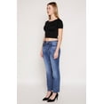 thumbnail image 2 of Womens WAX Straight Leg Whiskered Jeans, 2 of 4