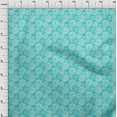 thumbnail image 3 of oneOone Organic Cotton Voile Fabric Circle Block Printed Fabric 1 Yard 42 Inch Wide, 3 of 4