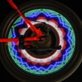 thumbnail image 3 of Bike Spoke Light, Plastic Compact Portable Optical Sensor  Wheel Light Floral Flashing Pattern  for Sports Leisure for Men Women for Open Field Activity, 3 of 7