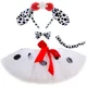 thumbnail image 2 of Disfraz de perro dálmata con tutú y lunares blancos para niñas pequeñas, falda de tul mini para fiesta de disfraces de animales, 2 of 5