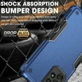thumbnail image 6 of Feishell Compatible with Samsung Galaxy A73 5G Case, Armor Heavy Duty Shockproof Drop Protective Dustproof Full Body Rugged 3-Layer Military Tough Durable Cover for Samsung Galaxy A73 5G,
Blue, 6 of 7