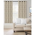 thumbnail image 2 of Yellow Floral Blackout Curtains 45 Inches Long for Bedroom, Vintage Modern Geometric Abstract Art Thermal Insulated Room Darkening Black Out Window Curtain Panels Grommet Drapes for Living Room, 2 of 8