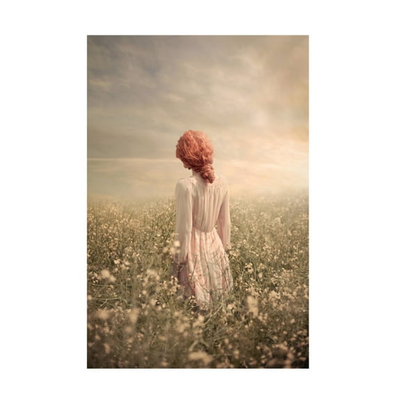 Ildiko Neer 'Field in Pastel' Canvas Art