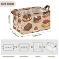 thumbnail image 7 of Yayeee Foldable Storage Basket for Shelves with Handles Waterproof Cloth Bins, Creamy Cake, 7 of 7