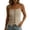 Khaki-Tops, variant on Inverlee Womens Square Neck Spaghetti Strap Linen Tank Tops Button Front Cropped Casual Blouses Vintage French Style Shirts Green L