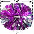 thumbnail image 4 of Hooshing 2/6/12PCS Cheerleading Pom Poms with Baton Handle for Team Spirit Sports Dance Cheering Kids Adults, 4 of 10