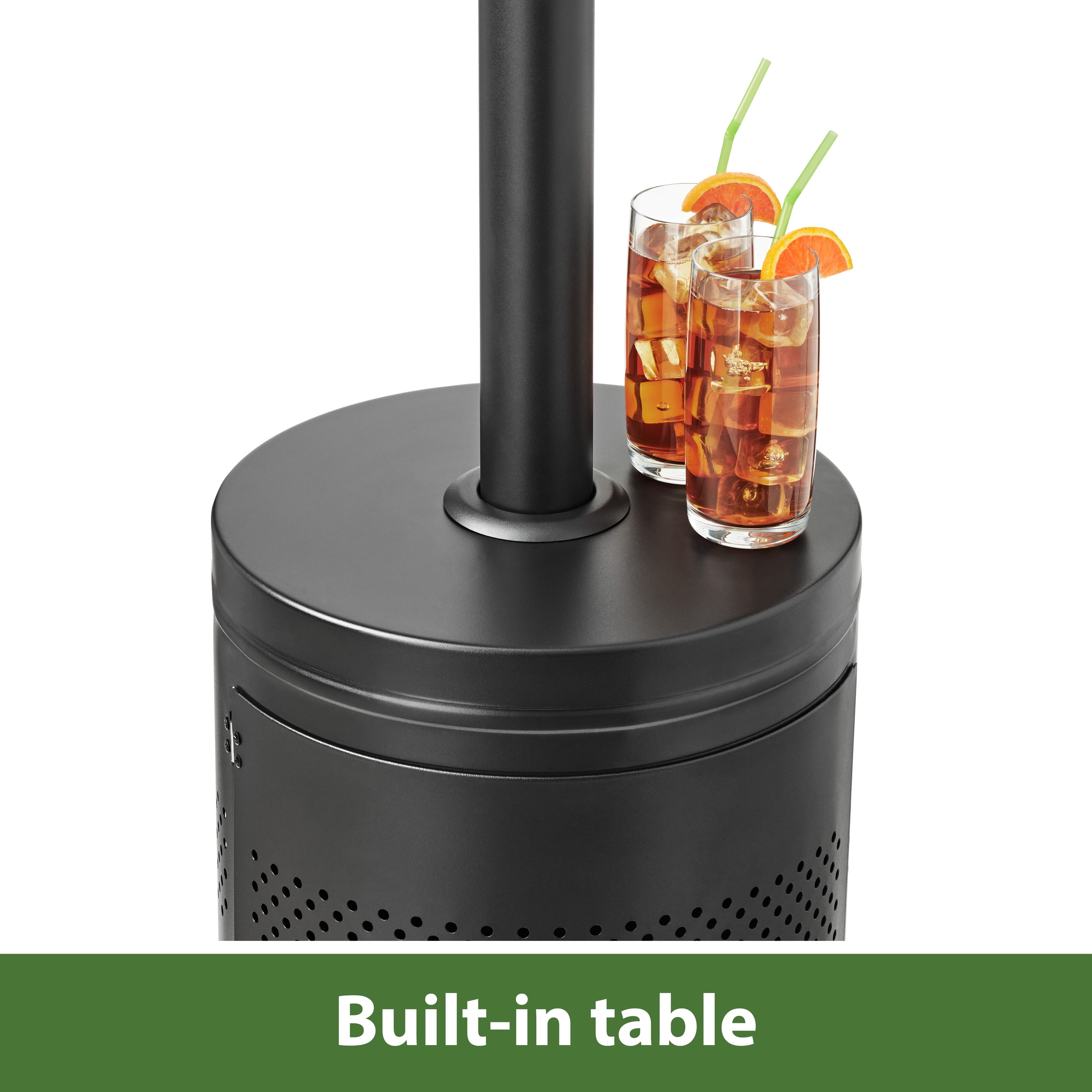 (3 pack) Mainstays 48,000 BTU Freestanding Metal Propane Patio Heater, Black