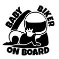 thumbnail image 1 of (Pack of 5-Black) Baby on Board Bumper Sticker, 1 of 3