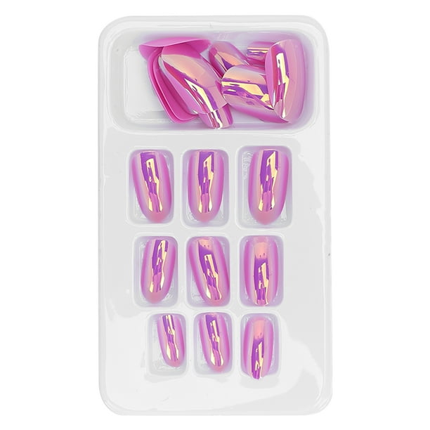 Uñas postizas, 24 piezas de uñas postizas, uñas de bailarina de ataúd, uñas de ataúd, diseño fácil de usar