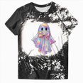 thumbnail image 5 of TOWED22 Halloween Teacher Shirts for Women Cute Spooky Season T Shirt Funny Bow Ghost Graphic Tee Tops Short Sleeve Shirt(Black,XXL), 5 of 7