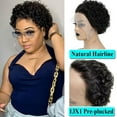 thumbnail image 3 of 13x1 Lace Front Wigs for Women Short Curly Human Hair Wig Pre Plucked With Baby Hair 150% Density Brazilian Real Hair Wigs for Women, 3 of 6
