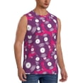 thumbnail image 2 of Saiise Vintage Vinyl Record Print Men's Tank Top: Sleek Sleeveless Tee for Casual Sports and Beach Occasions-3X-Large, 2 of 7