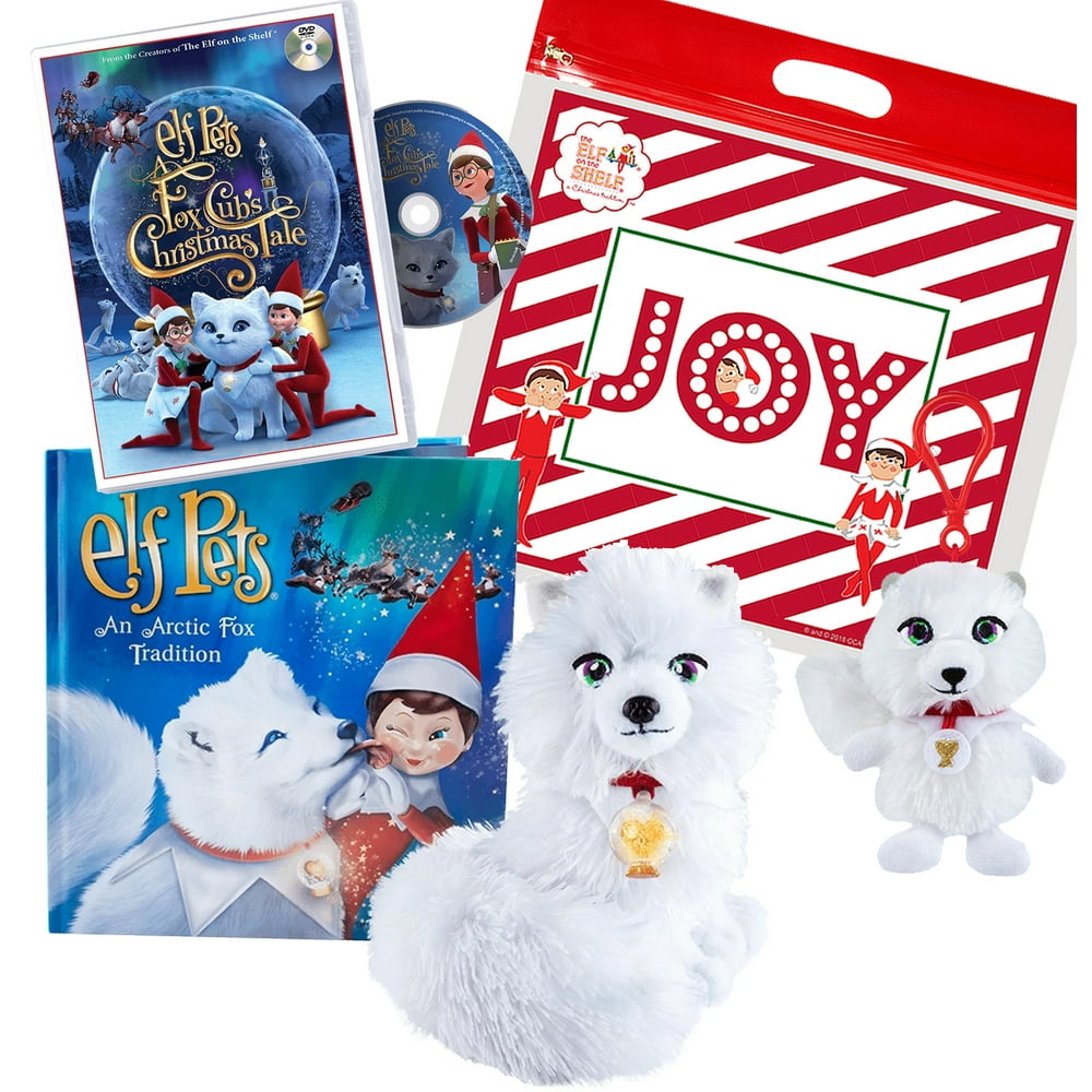The Elf On The Shelf Set: Elf Pet Arctic Fox Tradition and A Fox Cub