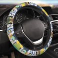 thumbnail image 5 of Lsque Bluey Pattern Elastic Stretch Steering Wheel Cover,Universal 15 inch, Microfiber Breathable Ice Silk, Anti-Slip, Odorless, Easy Carry, 5 of 7