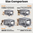 thumbnail image 3 of Pop Up Dog and Cat Crate for Travel with Mesh Windows, 36-Inch Soft Kennel, Blue, 3 of 8