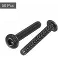 thumbnail image 3 of 50pcs M3x20mm Hex Socket Button Head Cap Bolts Screws Alloy Steel, 3 of 5