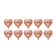 thumbnail image 2 of Costeam 10PCS 18-Inch Heart-Shaped Mylar Balloons, Romantic Foil Balloons, Valentine's Day Wedding Birthday Party Decorations, 2 of 7