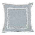 thumbnail image 2 of Laddha Home Designs Geometric Bordered Loomed Square Cotton Throw Pillow Cover - 20" - Sky Blue and, 2 of 8