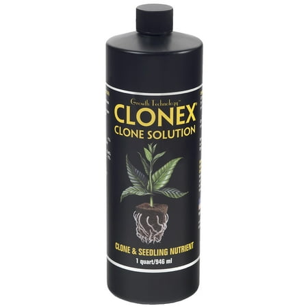 Growth Technology Clonex® Clone Solution, For Rooted Clones and Seedlings, 1 qt. Bottle