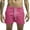 Pink, variant on ZCFZJW Swim Trunks Mens 3 Inch Mesh Liner Drawstring Elastic Waist Men's Swimwear Bathing Suit Short Swimming Trunks for Men Beach Shorts with Zipper Pockets Black L