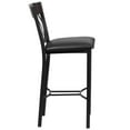 thumbnail image 6 of Home Square Wooden Restaurant Bar Stool in Black Finish - Set of 2, 6 of 7