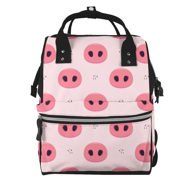 Easygdp Pig Noses para Bolsa de Bebé de Gran Capacidad con Múltiples Bolsillos, Bolsa de Pañales para Padres, Bolsa de Viaje Organizada y Elegante