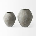 thumbnail image 2 of Kyros Natural Wash 28" Earthy Ceramic Oval Vase, 2 of 5