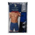 thumbnail image 4 of U.S. Polo Assn. Underwear Men's Cotton Stretch Mid Leg Boxer Briefs Underwear, 3-Pack, 4 of 5