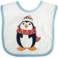 thumbnail image 3 of Inktastic Cuddly Christmas Penguin Boys or Girls Baby Bib, 3 of 4