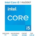 thumbnail image 2 of Procesador Intel Core i5 14600KF 3.5GHz 14 Core LGA1700, 2 of 6