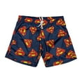 thumbnail image 6 of Superman Logo All-Over Print Men's Navy Active Mesh Shorts - XL, 6 of 7