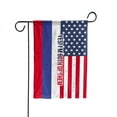 thumbnail image 3 of American Half Russia Flag Russian Friendship U.S.A My Home My Blood Garden Flag, Double-Sided Decorative Outdoor Flag, Patriotic Polyester Yard Flag 12 x 18 in, 3 of 5