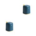 thumbnail image 4 of Billuyoard Tapa del bote de basura a presión: mantenga sus manos limpias y su entorno ordenado Papelera Muebles para el hogar Ahorro de espacio Azul oscuro 2piezas, 4 of 6