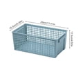 thumbnail image 2 of 1Pcs Plastic Tabletop Storage Basket,Openwork Rectangular Box Storage Basket with Handles for Drawer Organizer,Food Storage,Snacks,Home Organization, 2 of 9